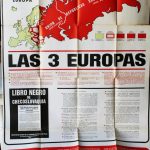LAS 3 EUROPAS (cartel desplegable propagandístico sobre la amenaza de la U.R.S.S.a la libertad de Europa)
