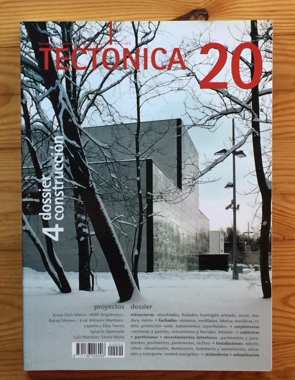 TECTÓNICA 20. Dossier construcción 4.