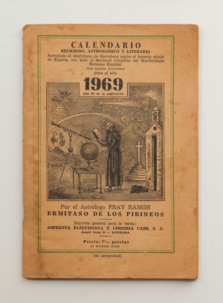 CALENDARIO RELIGIOSO, ASTRONÓMICO Y LITERARIO 1969