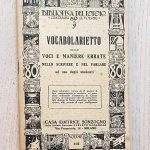 Biblioteca del Popolo. VOCABOLARIETTO DELLE VOCI E MANIERE ERRATE NELLO SCRIVERE E NEL PARLARE