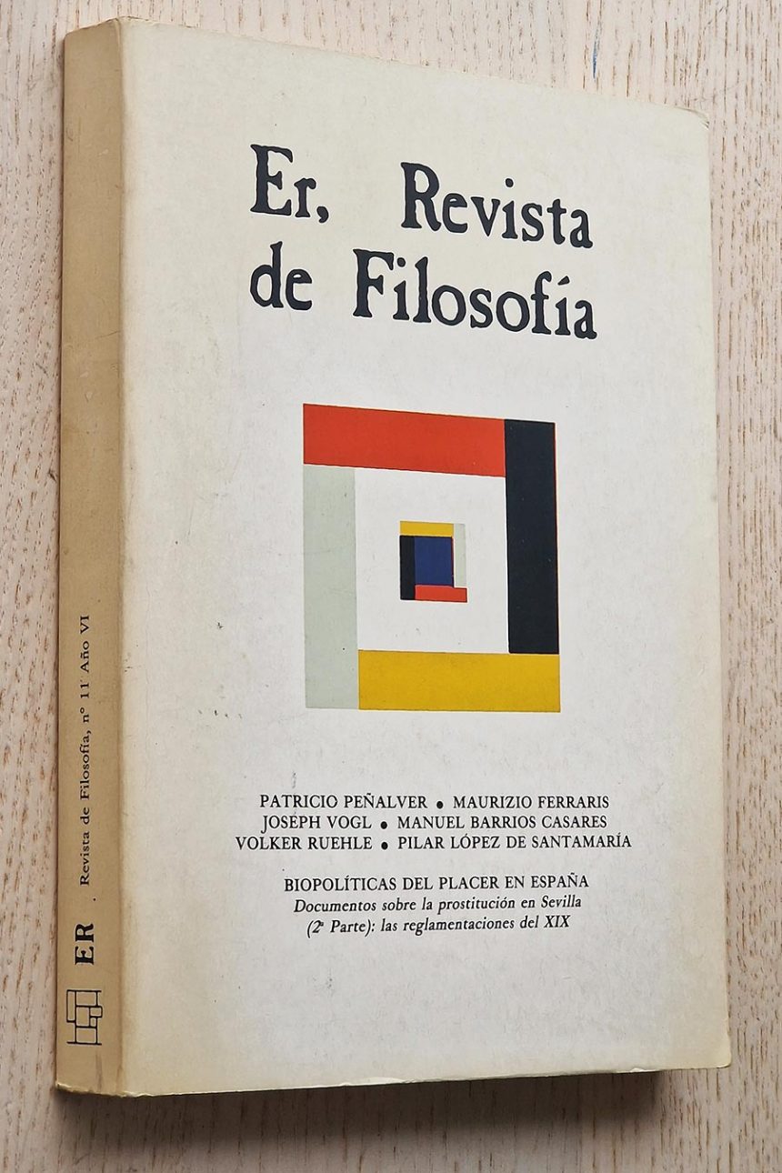 ER, REVISTA DE FILOSOFÍA. nº 11