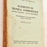 ELEMENTI DI TECNICA COMMERCIALE (tecnica bancaria - Tecnica mercantile)