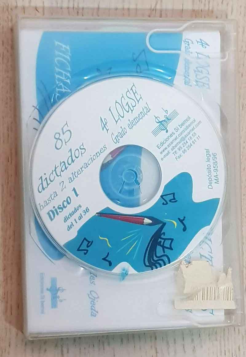 85 DICTADOS. 4º Grado Elemental (cuaderno + cds 1 y 3 -falta el 2-)