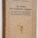EL TEMA DE NUESTRO TIEMPO. (1ª edición, 1923)