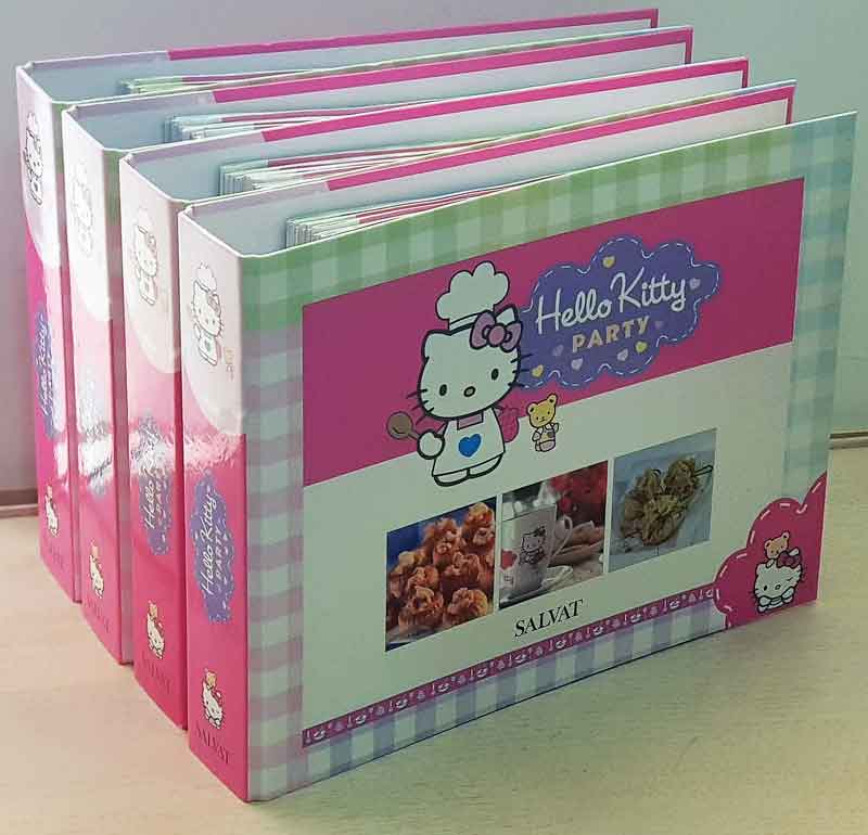 HELLO KITTY PARTY. recetas rápidas, sencillas y apetitosas para todos. (4 carpetas de anillas, 104 cuadernillos extraibles / Ed. Salvat)