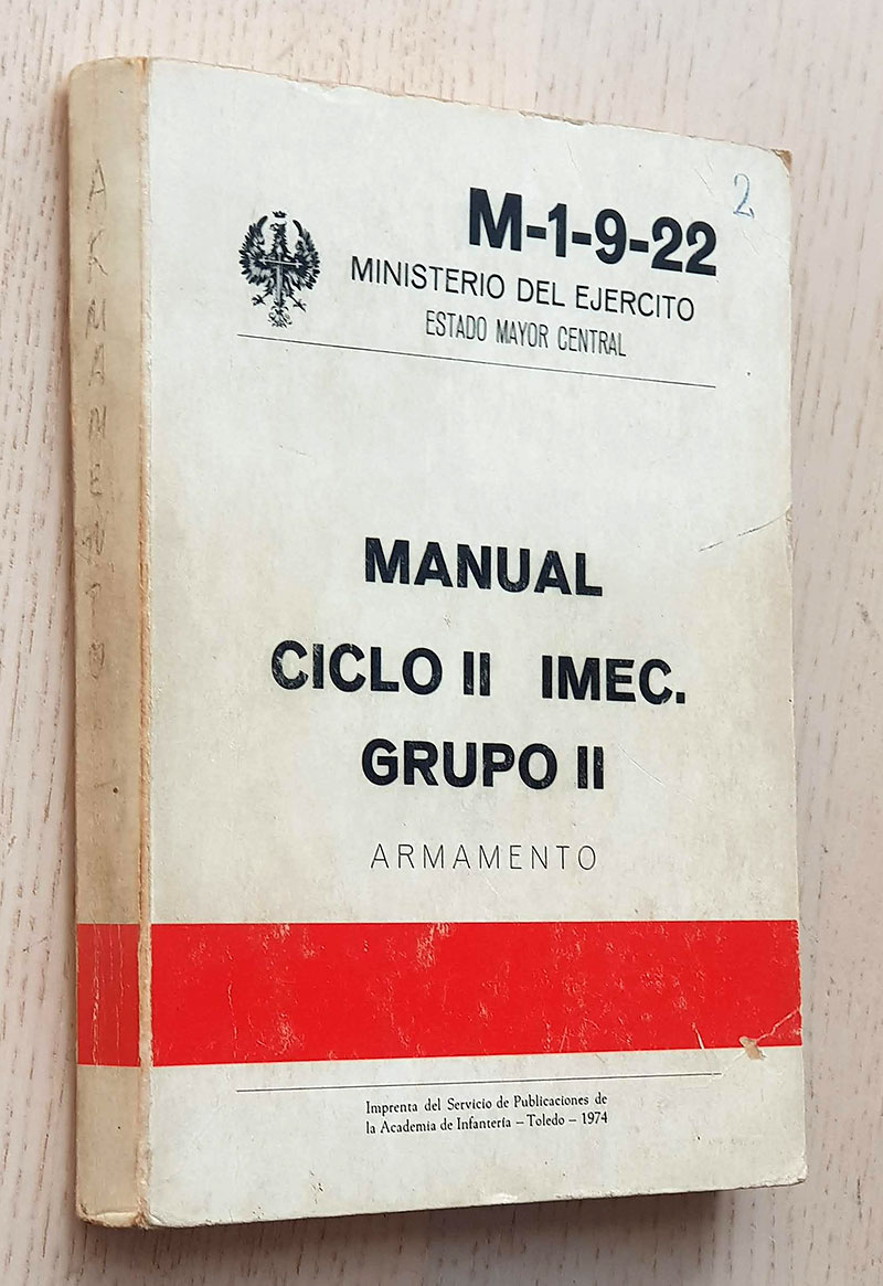 M-1-9-22. MANUAL CICLO II IMEC. GRUPO II. ARMAMENTO