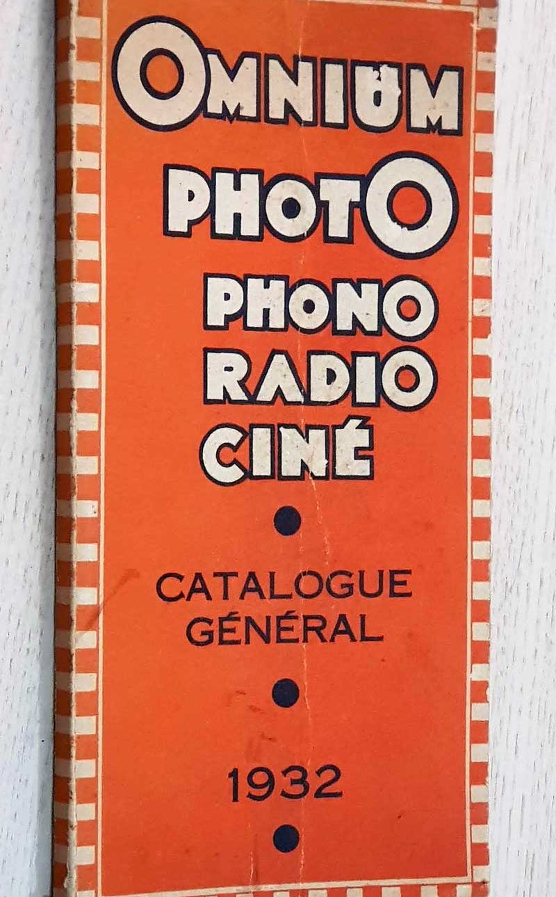 OMNIUM PHOTO Catalogue Général nº 32. (année 1932 / catalogue de matériel photographique)