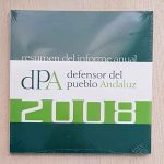 DEFENSOR DEL PUEBLO ANDALUZ. RESUMEN DEL INFORME ANUAL. 2008 (libro + cd)