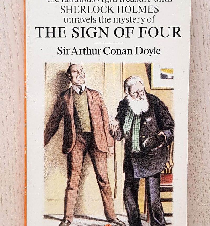 A muderous conspiracy surrounds the fabulous Agra treasure until SHERLOCK HOLMES unravels the mystery of THE SING OF FOUR. 