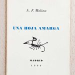UNA HOJA AMARGA. (firmado por el autor)